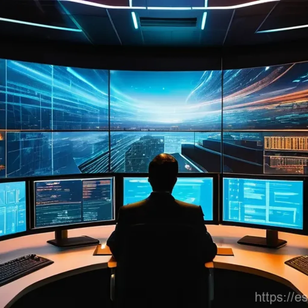 SIEM 시스템 도입 전 체크해야 할 법적 측면 - **Prompt 1: "The Guardian of Digital Integrity"**
    A visually stunning, futuristic control room w...