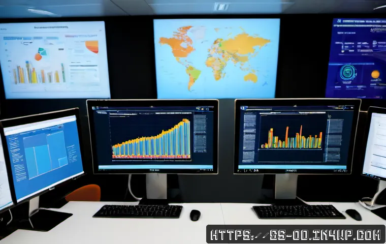 Home 17 SIEM 솔루션 비교 Splunk vs QRadar - Photorealistic cybersecurity operations center in Madrid, Spain, with two clearly separated large ab...